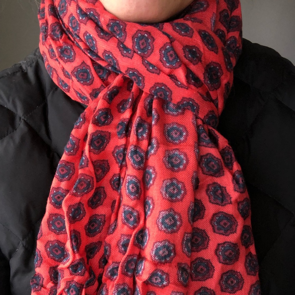 FREE! JCrew lightweight scarf, Foulard print only